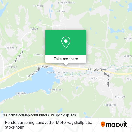 Pendelparkering Landvetter Motorvägshållplats map