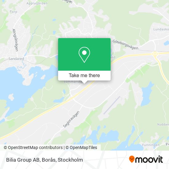Bilia Group AB, Borås map