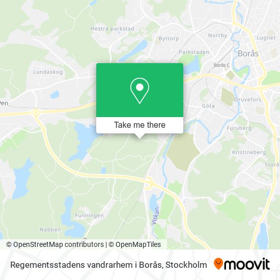 Regementsstadens vandrarhem i Borås map