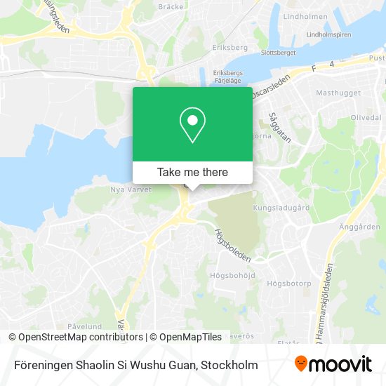 Föreningen Shaolin Si Wushu Guan map