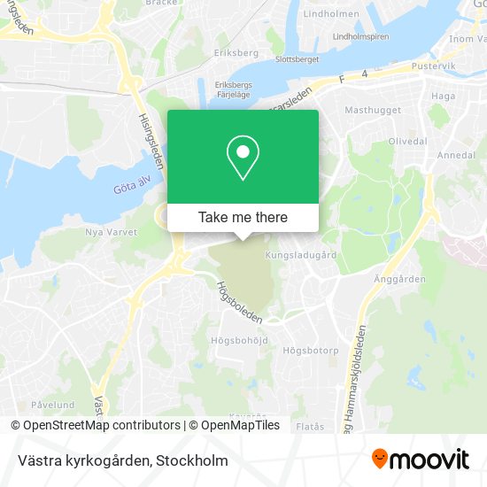 Västra kyrkogården map