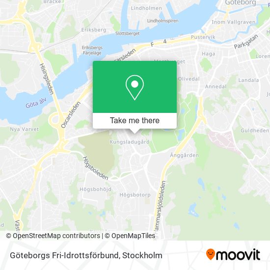 Göteborgs Fri-Idrottsförbund map