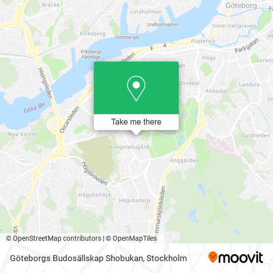 Göteborgs Budosällskap Shobukan map