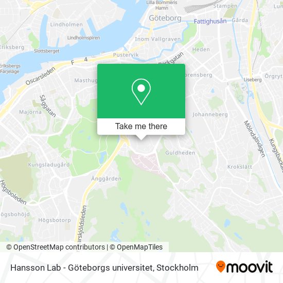 Hansson Lab - Göteborgs universitet map