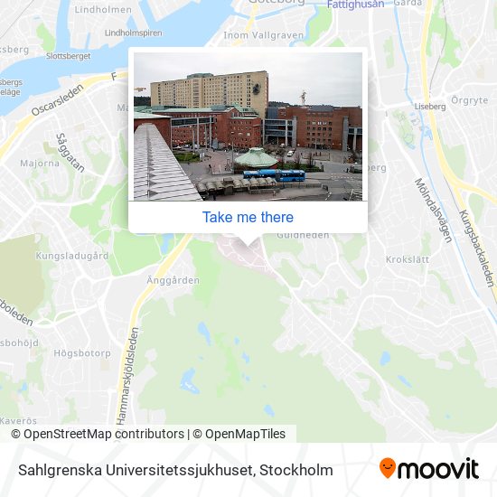 Sahlgrenska Universitetssjukhuset map