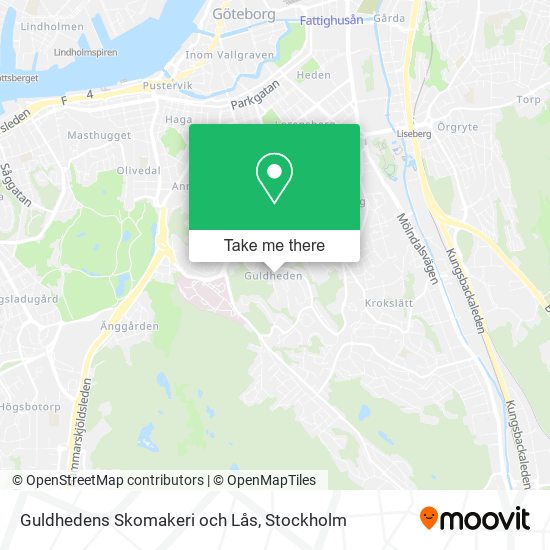 Guldhedens Skomakeri och Lås map