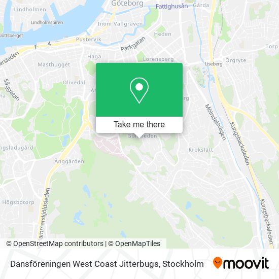 Dansföreningen West Coast Jitterbugs map