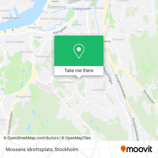 Mossens idrottsplats map