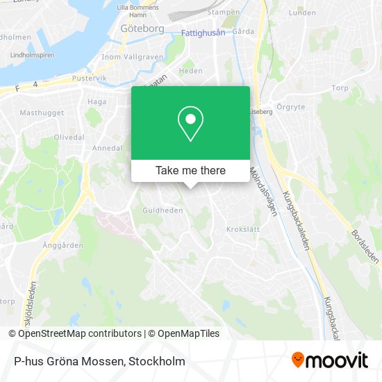 P-hus Gröna Mossen map