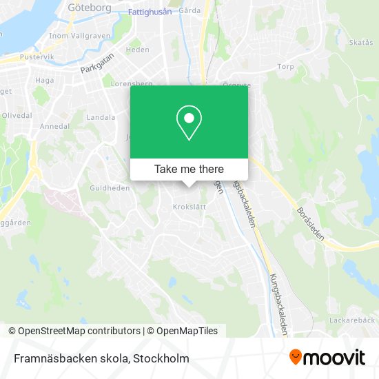 Framnäsbacken skola map