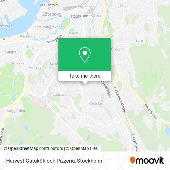 Harvest Gatukök och Pizzeria map