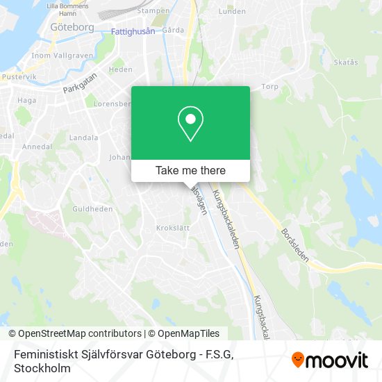 Feministiskt Självförsvar Göteborg - F.S.G map