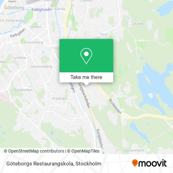 Göteborgs Restaurangskola map