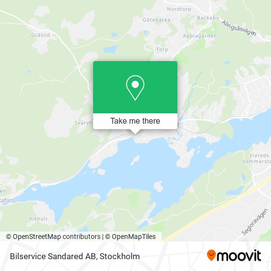 Bilservice Sandared AB map