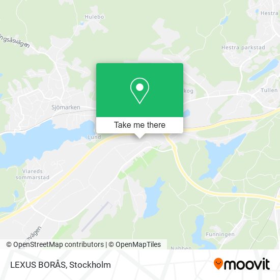 LEXUS BORÅS map