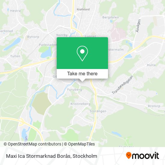 Maxi Ica Stormarknad Borås map