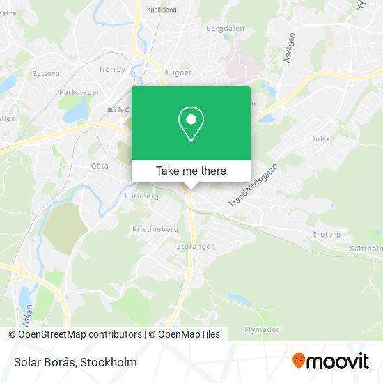 Solar Borås map