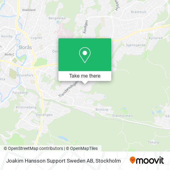 Joakim Hansson Support Sweden AB map