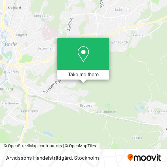 Arvidssons Handelsträdgård map