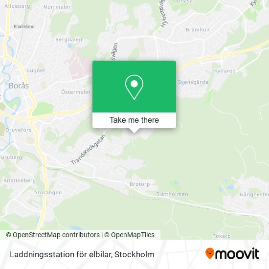 Laddningsstation för elbilar map