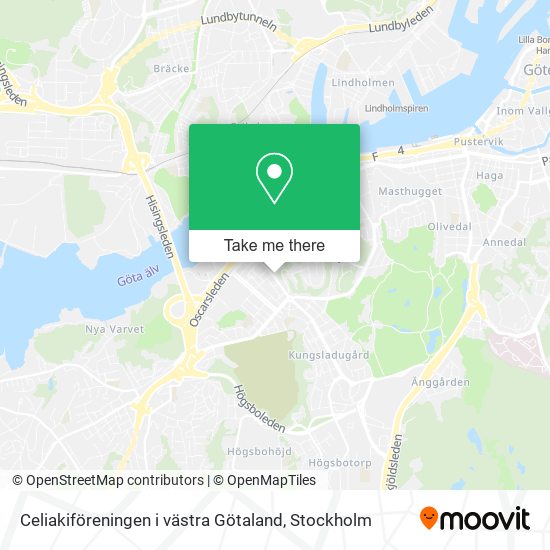 Celiakiföreningen i västra Götaland map