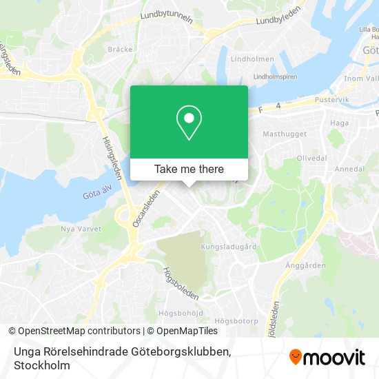 Unga Rörelsehindrade Göteborgsklubben map