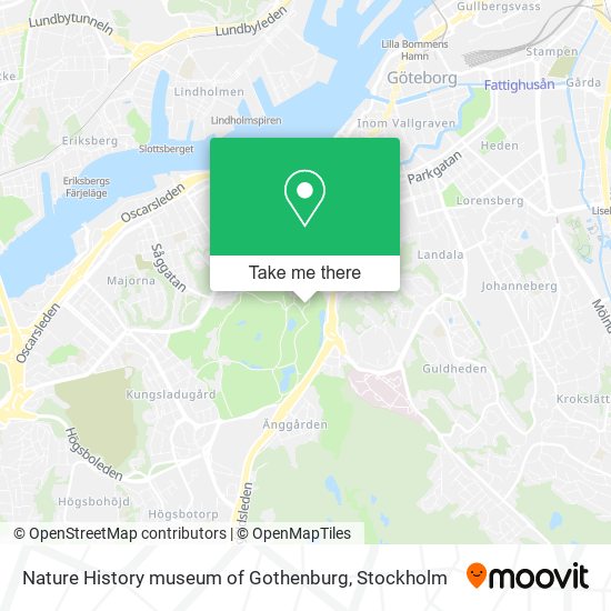 Nature History museum of Gothenburg map