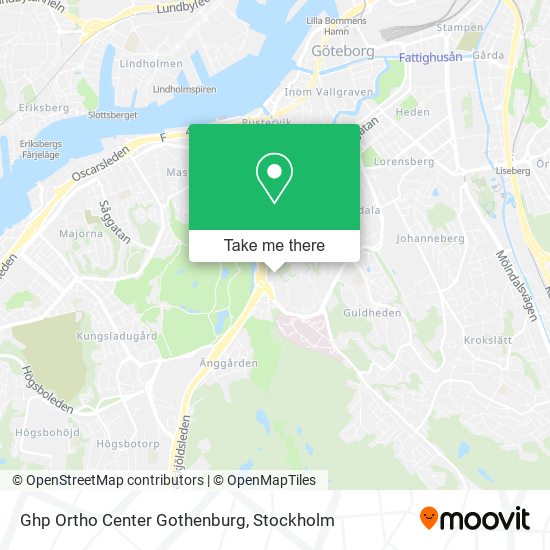 Ghp Ortho Center Gothenburg map