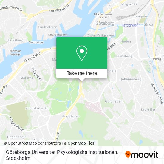 Göteborgs Universitet Psykologiska Institutionen map