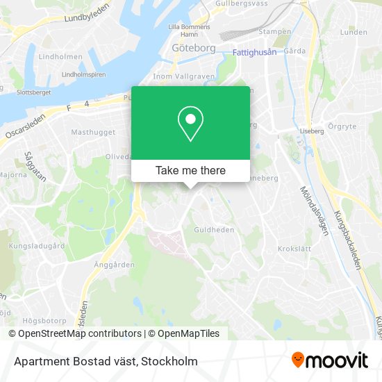 Apartment Bostad väst map