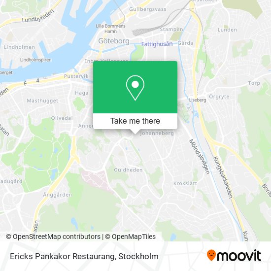 Ericks Pankakor Restaurang map