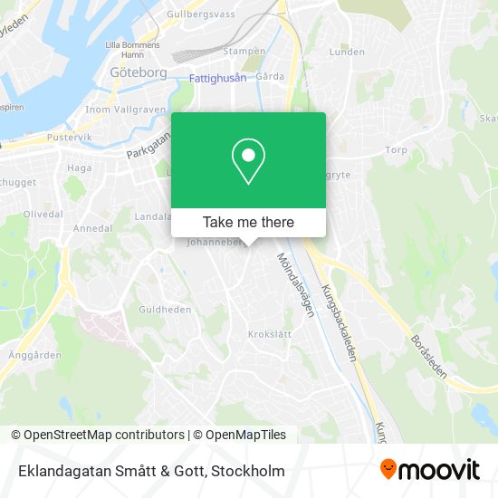 Eklandagatan Smått & Gott map