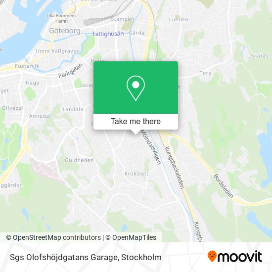 Sgs Olofshöjdgatans Garage map