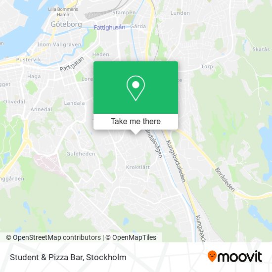 Student & Pizza Bar map