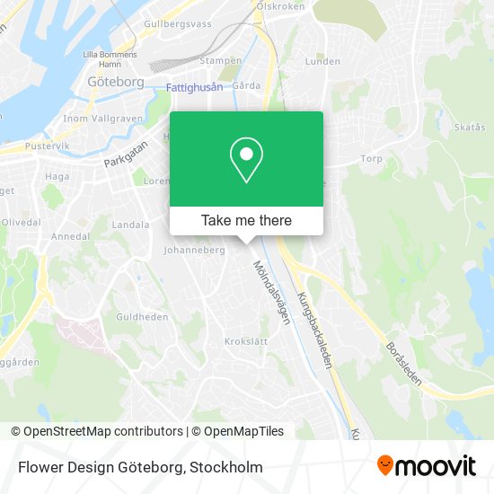 Flower Design Göteborg map