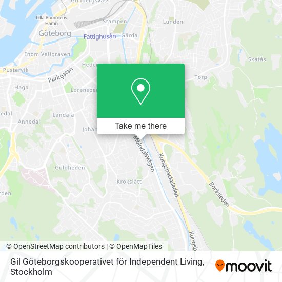 Gil Göteborgskooperativet för Independent Living map