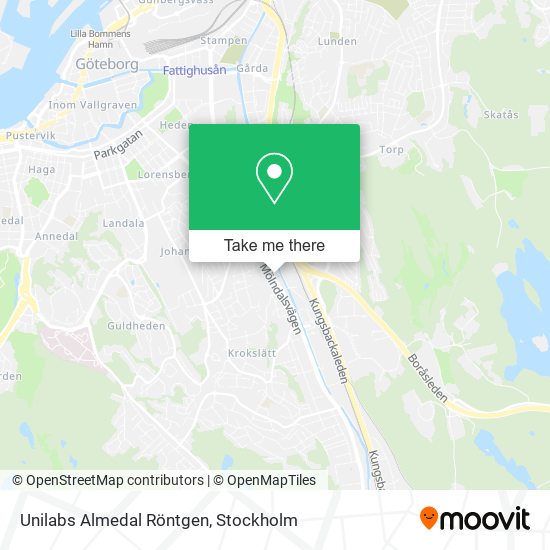 Unilabs Almedal Röntgen map