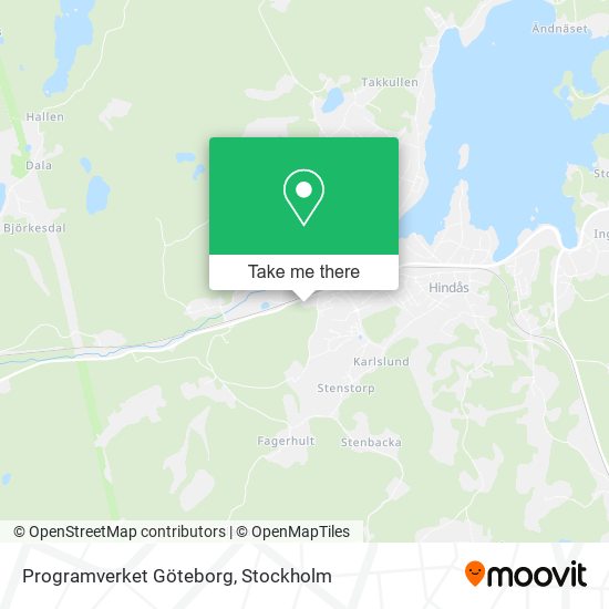 Programverket Göteborg map