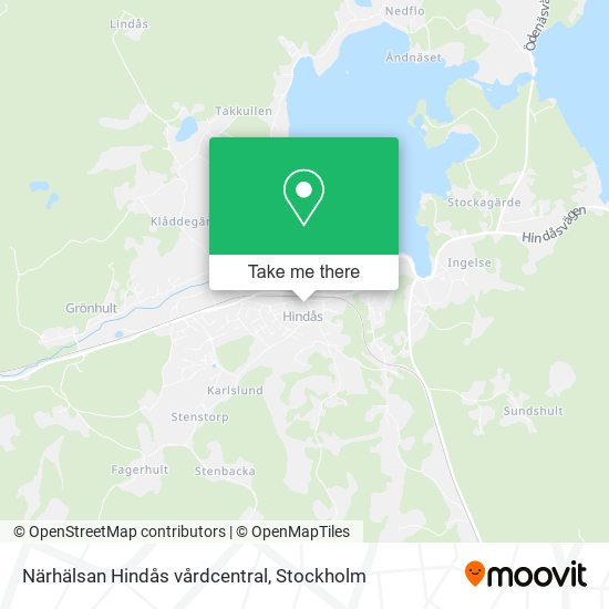 Närhälsan Hindås vårdcentral map