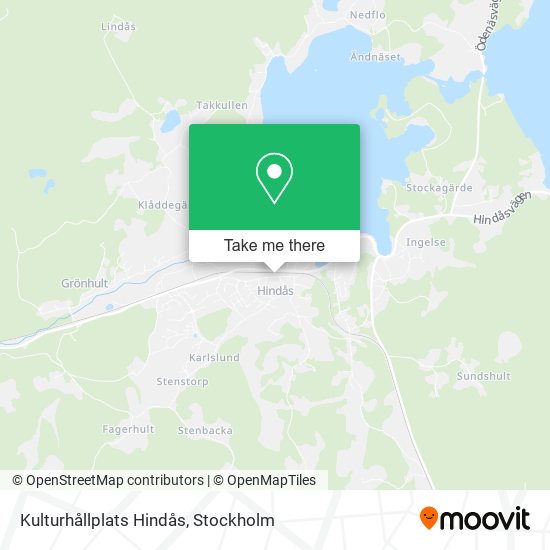 Kulturhållplats Hindås map