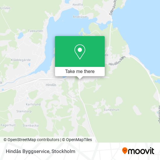 Hindås Byggservice map