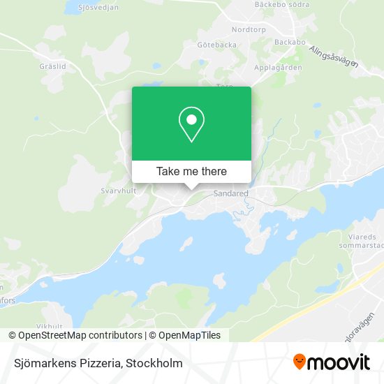 Sjömarkens Pizzeria map