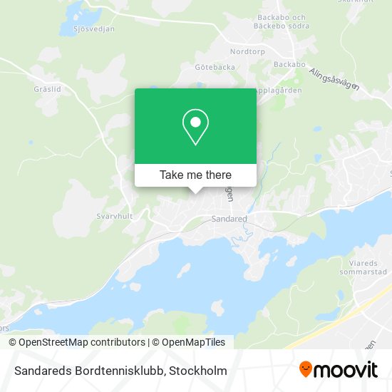 Sandareds Bordtennisklubb map