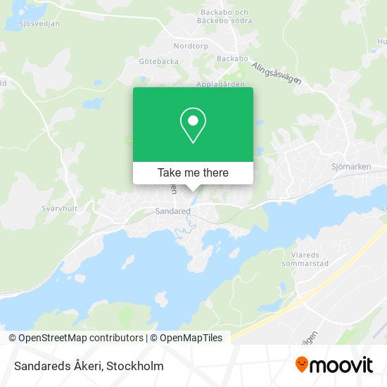 Sandareds Åkeri map