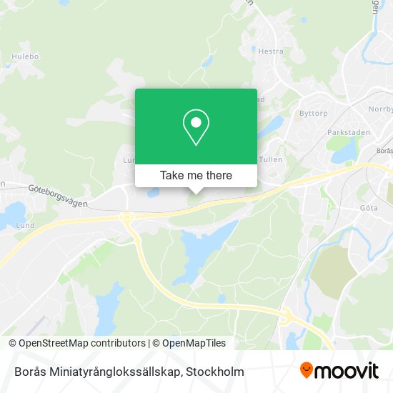 Borås Miniatyrånglokssällskap map