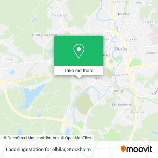 Laddningsstation för elbilar map
