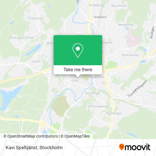 Kavi Speltjänst map