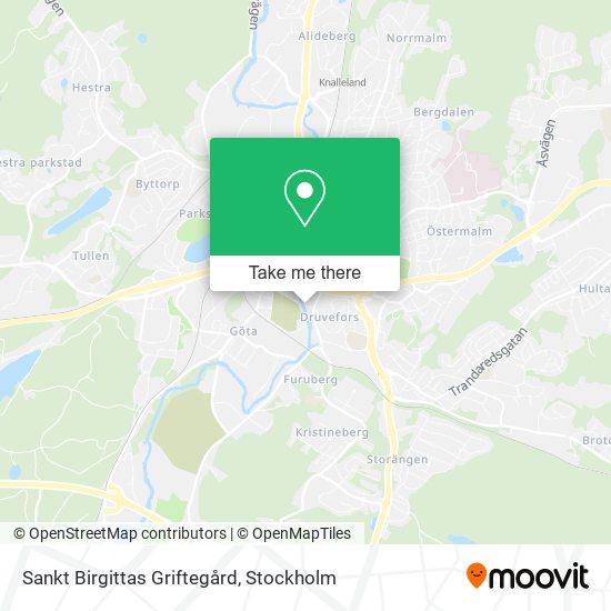 Sankt Birgittas Griftegård map