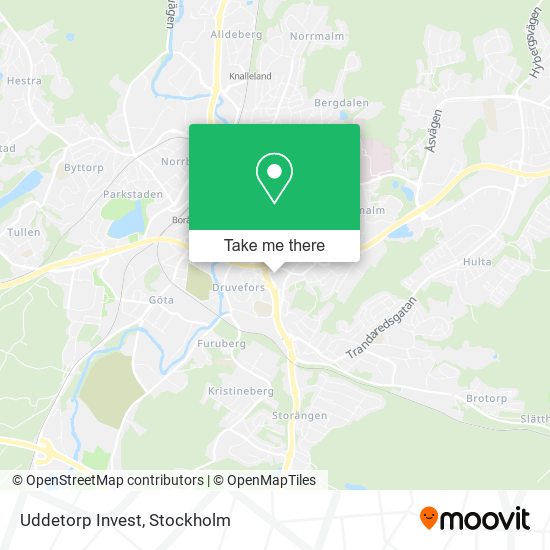 Uddetorp Invest map