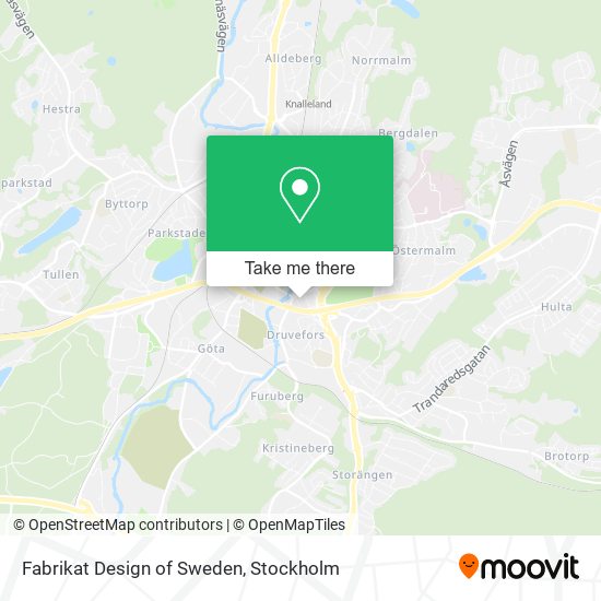 Fabrikat Design of Sweden map